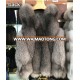 Current version Natural color silver-blue fox hair women's waistcoat real fox fur vest for lady made in China